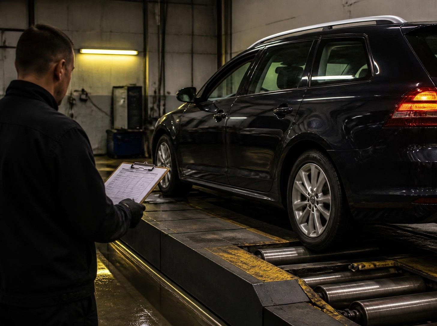 Controllo dei freni per preparare l'auto alla revisione